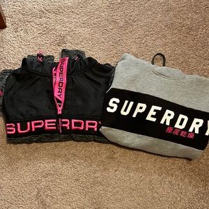 2 superdry hoodies xs